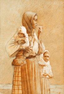 BASSARAB Ludovic 1866-1933,Maternity,Artmark RO 2024-03-20