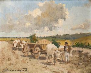 BASSARAB Ludovic 1866-1933,Ox Cart,1868,Artmark RO 2024-03-20