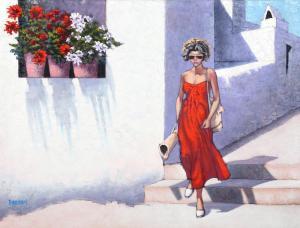 BASSARI,Girl Going to the Beach, Ibiza,1990,Ro Gallery US 2022-08-03