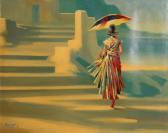 BASSARI,Woman With Umbrella,Ro Gallery US 2020-02-05