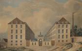 BASSET Marcel,Une paire de vues animées d\’une manufacture de to,1850,Ader FR 2020-12-01