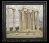 BASSETT RICHARD H 1900-1995,Ruins,1914,New Orleans Auction US 2016-01-24