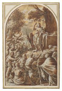 BASSETTI Marcantonio 1586-1630,The Preaching of Saint John the Baptist,Christie's GB 2024-02-01