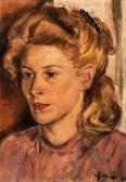 BASSLER Gerhard W 1917-2000,Portrait of a lady,1949,Kaupp DE 2014-06-28