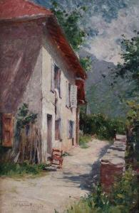 BASTET Jean 1858-1942,La maison ensoleillée à Proveysieux,1903,Sadde FR 2021-12-07