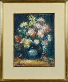 BASTIEN Alfred Theod. Joseph 1873-1955,Vase garni de fleurs,Galerie Moderne BE 2021-02-22