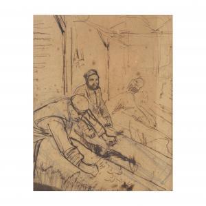BASTIEN LEPAGE Jules 1848-1884,Deux charpentièrs à l'atelier porte,Cornette de Saint Cyr 2023-05-11
