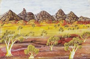 BASTIN Henri 1896-1979,gum trees in the outback,1938,Bonhams GB 2006-05-09