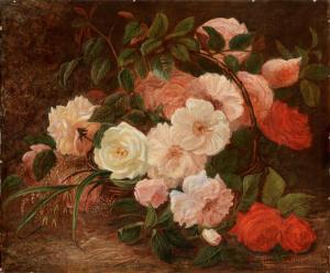 BASTINI Carl 1924,Rosenblüten in einem Korb,Zeller DE 2012-07-05