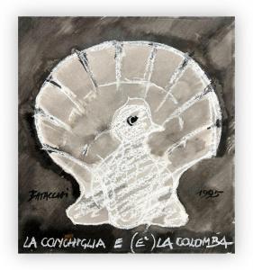 BATACCHI Franco 1944-2011,La conchiglia e la colomba,1995,Borromeo Studio d'Arte IT 2023-12-19