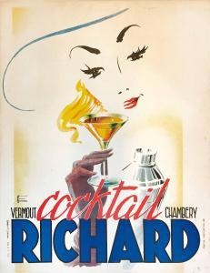 BATAILLE Henry 1872-1922,VERMOUT COCKTAIL RICHARD  CHAMBERY,1950,Cambi IT 2019-03-14