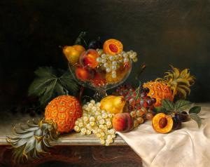 BATCHELLER Frederick Stone 1837-1889,Still Life with Fruit and Compote,1864,William Doyle 2023-01-17