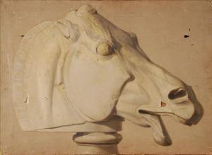 BATCHELLER Frederick Stone 1837-1889,Study of stone equine bust,Dreweatt-Neate GB 2010-09-15