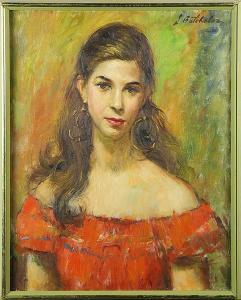 BATCHELOR Jonathan David 1913-2003,Portrait of Carol Beckman,1956,Clars Auction Gallery 2015-06-27