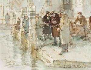 BATCHELOR Roland Bernard W 1889-1990,Fishing in Richmond,Christie's GB 2015-04-15