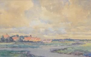 BATEMAN Arthur Bernard 1883-1970,Riverscape,Gilding's GB 2023-10-10
