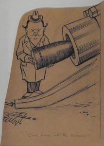 BATEMAN E 1800,Winston Churchill loads shell into large gun.,1916,Illustration House US 2007-09-20