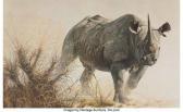 BATEMAN Robert McLellan 1930,Charging Rhino,1986,Heritage US 2020-06-11