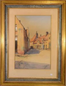 BATENBURG Jean 1906-1990,Vue de Bruges,Rops BE 2016-11-13