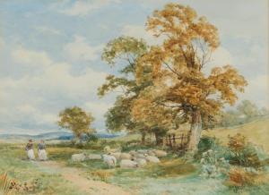 BATES David 1840-1921,A COUNTRY PATH,Ross's Auctioneers and values IE 2024-04-17