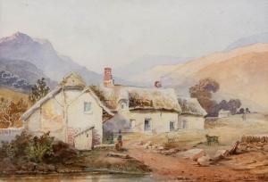 BATES David 1840-1921,Thatched cottage in a mountainous landscape,Canterbury Auction GB 2016-10-04
