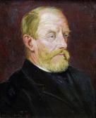 BATES Dewey 1851-1899,Portrait of George Clausen,1896,Rowley Fine Art Auctioneers GB 2017-02-21