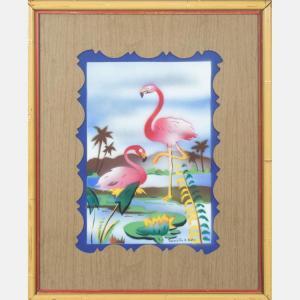 BATES Franklin A,Pinks Flamingos,Gray's Auctioneers US 2016-08-24