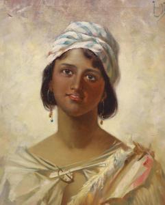 BATES Frederick Davenport 1867-1930,Orientalist Beauty,1900,Gorringes GB 2021-10-11