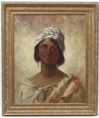 BATES Frederick Davenport 1867-1930,Portrait of an Orientalist Beauty,1900,Dickins GB 2017-09-08
