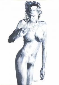 BATES Harry 1850-1899,FEMALE NUDE STUDY,Ross's Auctioneers and values IE 2013-03-06