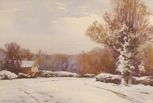 BATES J.A 1900-1900,snow covered rural scene,Burstow and Hewett GB 2007-06-27