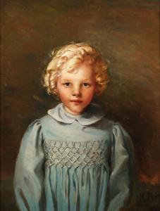 BATES Marjorie Christine 1882-1962,Half Length Portrait of Donald Macdonald wearing,Tooveys Auction 2024-01-24