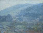 BATES R.E. 1882-1920,Smoke Near Arkville, Catskills,1918,Barridoff Auctions US 2022-03-19