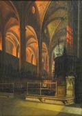 BATIZTUTZZI Achile 1850-1891,Interior de catedral,1887,Subarna ES 2011-07-20