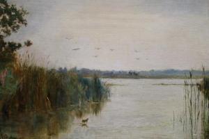 BATLEY Walter Daniel 1850-1936,Watery landscape,1887,Reeman Dansie GB 2019-09-24
