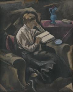 BATO Jozsef 1888-1966,Lesende Frau,1921,Galerie Bassenge DE 2023-06-10