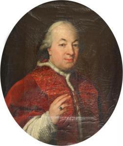 BATONI Pompeo Girolamo 1708-1787,Portrait of pope Pius XV (1775 - 1799),Bernaerts BE 2009-06-22