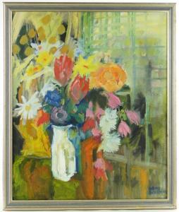 BATSFORD Wendy 1916-2007,Still life flowers,Burstow and Hewett GB 2014-12-17