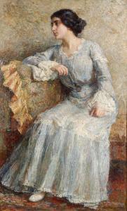 BATTAGLIA Alessandro 1870-1940,Figura femminile seduta,1904,Cambi IT 2024-03-28