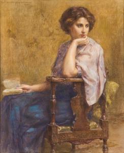 BATTAGLIA Alessandro 1870-1940,Ritratto femminile,1909,Cambi IT 2024-03-28