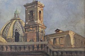 BATTAGLIA Domenico 1842-1904,Sul ponte della Sanità a Napoli,Errico casa d'aste IT 2023-06-29