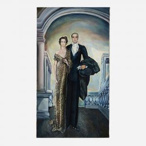 Batthyány Gyula, Count 1887-1959,Portrait of Victor and Stephanie Barr,Rago Arts and Auction Center 2023-05-18