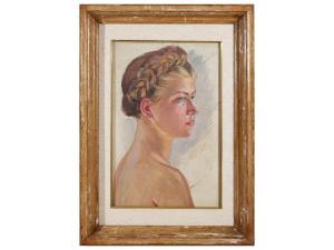 BATTIGELLI D'ORLANDI Fides 1894-1957,Ritratto della figlia,Maison Bibelot IT 2023-10-17