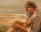 BATTISTINI Leopoldo 1865-1936,Fisherman,Veritas Leiloes PT 2020-03-04