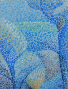 BATURIN Alexander 1914-2003,Abstraction bleue,1993,Osenat FR 2022-04-17
