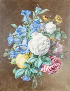BATZ de Marthe 1800-1800,Study of peonies and other flowers,Woolley & Wallis GB 2023-03-08