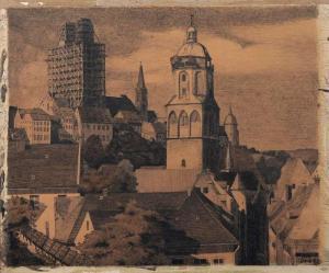 BAUCH Georg Curt,Meißen - Blick auf Altstadt und Dom,1907,Schmidt Kunstauktionen Dresden 2014-12-06
