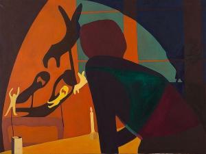 BAUCH Michael 1951,Woman with Candle,1982,Auctionata DE 2016-05-31