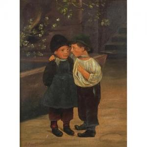 BAUCKHAM B 1800-1900,Two young boys,19th century,Eastbourne GB 2017-11-09