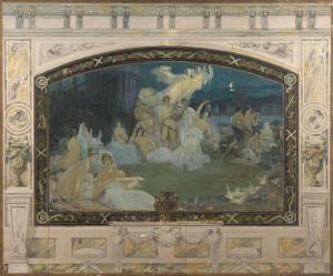 BAUDE Francois Charles 1880-1953,Projet de décor au motif d,Artcurial | Briest - Poulain - F. Tajan 2024-02-06